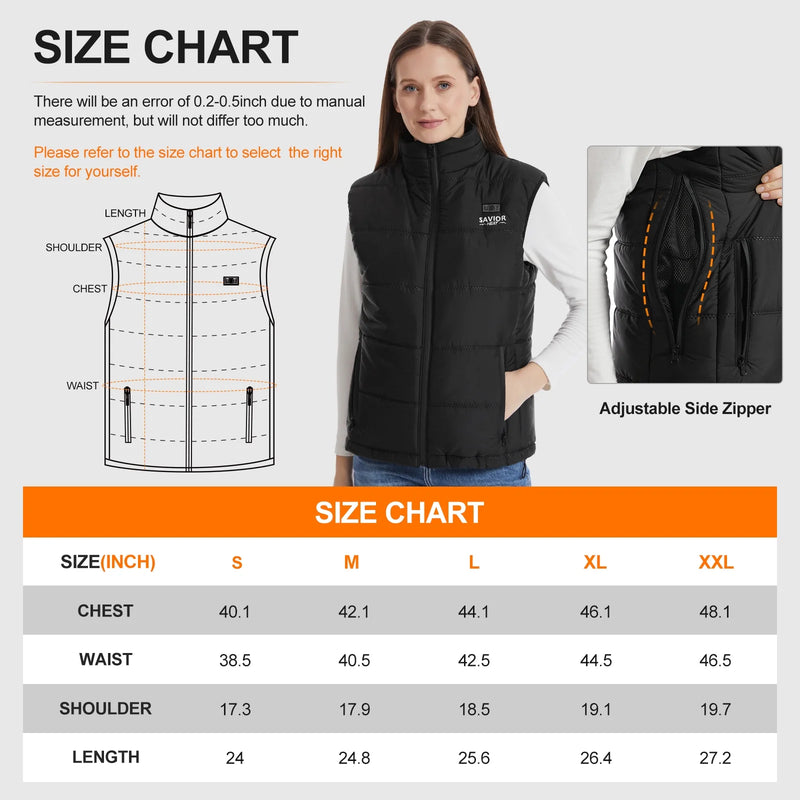 Load image into Gallery viewer, SNOW DEER Heated Vest for Women, Heated Jacket Clothing with Battery Pack Included Electric Heating for Hunting Fishing