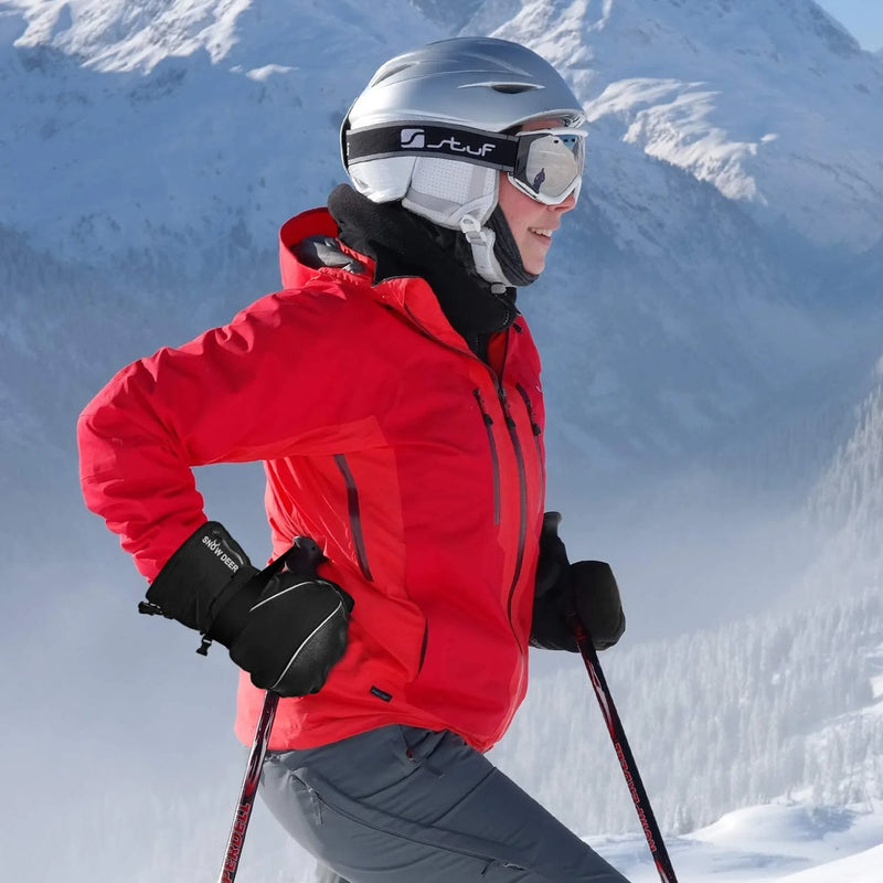 Load image into Gallery viewer, SNOW DEER Heated Mittens Gloves Men Women - 7.4V 2200MAH Electric Rechargeable Battery Gloves for Winter Skiing Skating Snow Camping Hiking Heated Hand Warmer Gloves