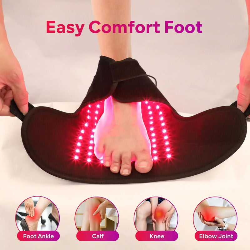 Load image into Gallery viewer, SNOW DEER Red Light Wellness Foot Wrap, 660nm&850nm Near Infrared Light Foot Wrap for Comfort, Rechargeable Red Light Foot Care Pad