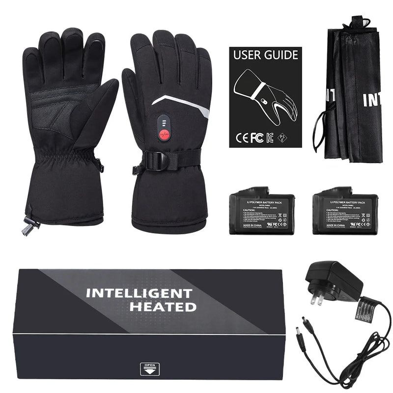 Load image into Gallery viewer, Snow Deer Gloves for Men Women, Rechargeable Electric Heated Gloves ,Heated Skiing Gloves and Snowboarding Gloves