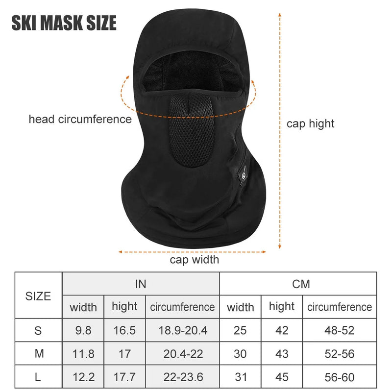 Load image into Gallery viewer, Snow Deer Riding Heating Face Mask Men Women Winter Thermal Windproof Rechargeable Battery Motorcycle Outdoor Sports Heated Mask Head Cover Scarf