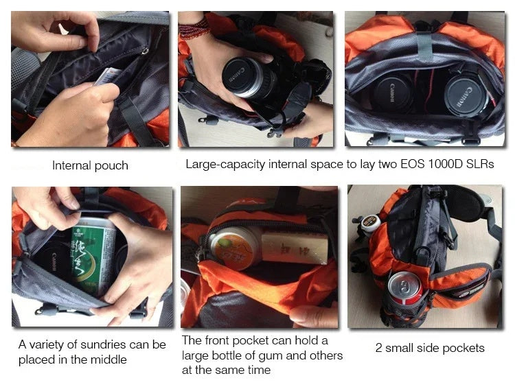 Load image into Gallery viewer, Portable Outdoor Sports Waist Pack 5L Waterproof Hiking Shoulder Bag Cycle Camping Travel Men Women Unisex Waterproof Waist Bag
