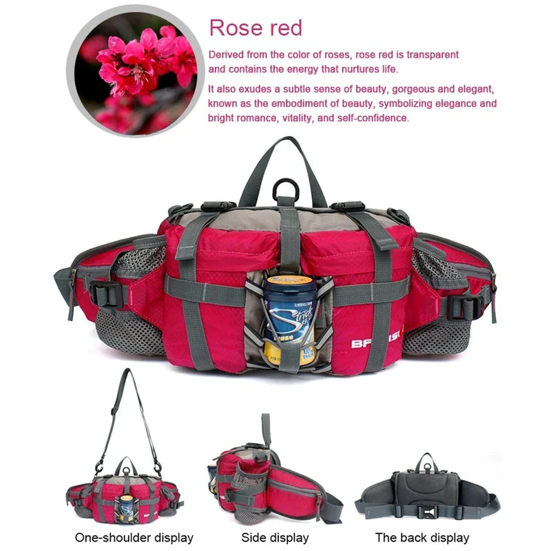 Load image into Gallery viewer, Portable Outdoor Sports Waist Pack 5L Waterproof Hiking Shoulder Bag Cycle Camping Travel Men Women Unisex Waterproof Waist Bag
