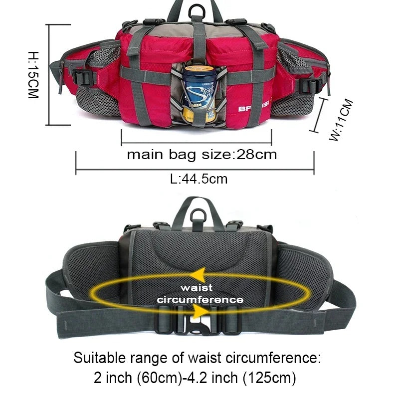 Load image into Gallery viewer, Portable Outdoor Sports Waist Pack 5L Waterproof Hiking Shoulder Bag Cycle Camping Travel Men Women Unisex Waterproof Waist Bag
