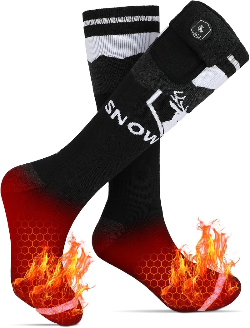 Load image into Gallery viewer, SNOW DEER Upgraded Rechargeable Electric Heated Socks，Ultimate Foot Warmer for Men &amp; Women, Perfect for Skiing, Camping, Hiking, Motorcycling, &amp;Outdoor Riding in Winter
