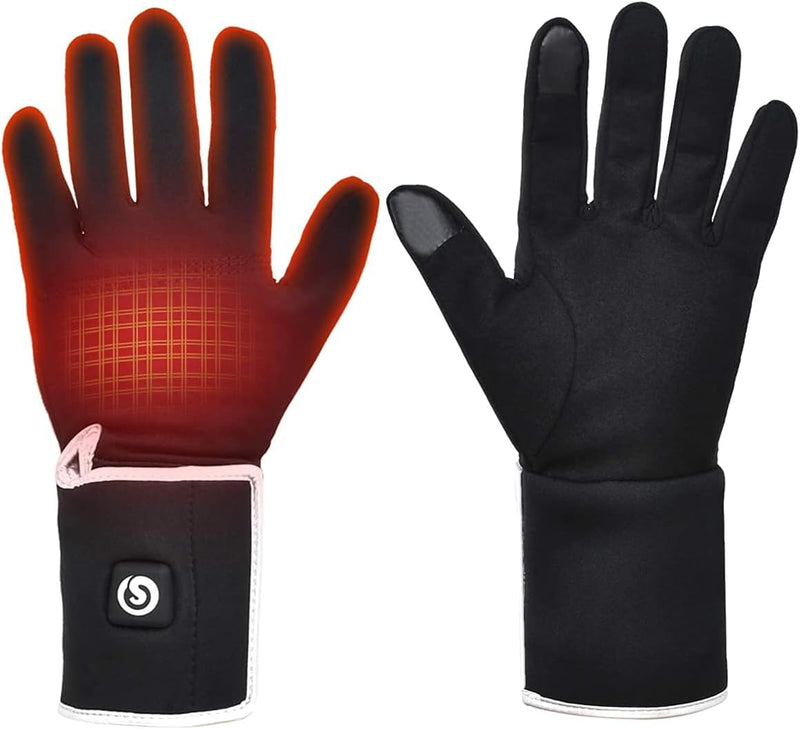 Load image into Gallery viewer, SNOW DEER Heated Glove Liners Men Women,Rechargeable Battery Heated Motorcycle Ski Snow Warmer Gloves
