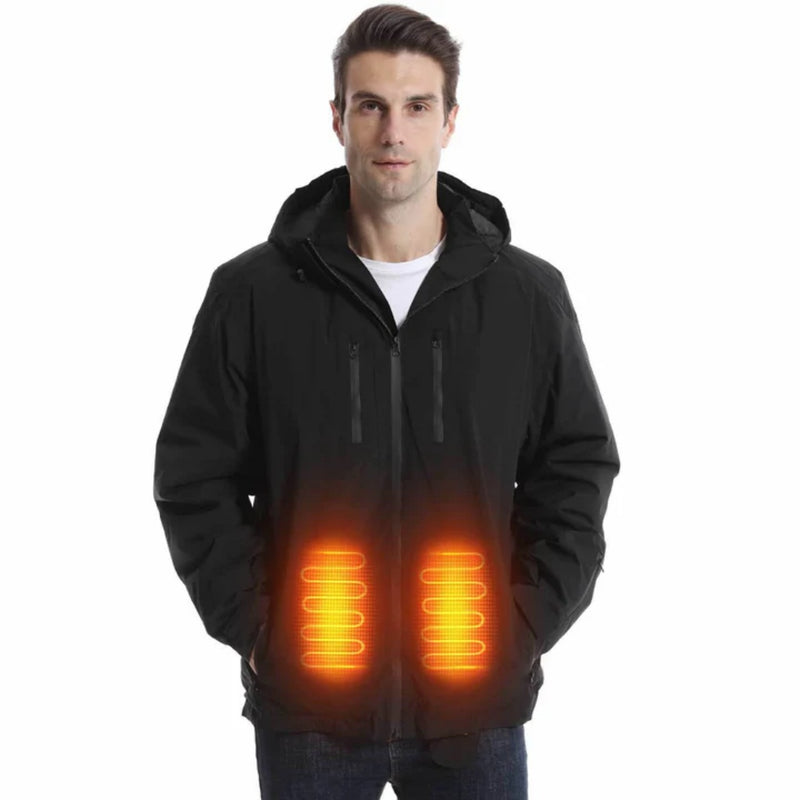 Load image into Gallery viewer, SNOW DEER Heated Jacket for Men &amp; Women – 5 Heating Zones, 3 Temp Levels, Waterproof Windproof Heated Coat with 7.4V 5000mAh Battery for Winter Outdoor Activities
