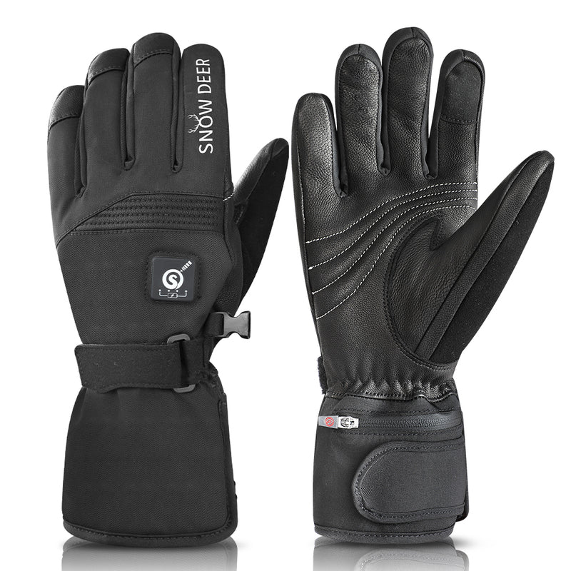 Load image into Gallery viewer, SNOW DEER Rechargeable Heated Gloves for Men &amp; Women - 7.4V 2200mAh Battery, Waterproof, Touchscreen - Ideal for Skiing, Cycling, Hunting &amp; Winter Adventures
