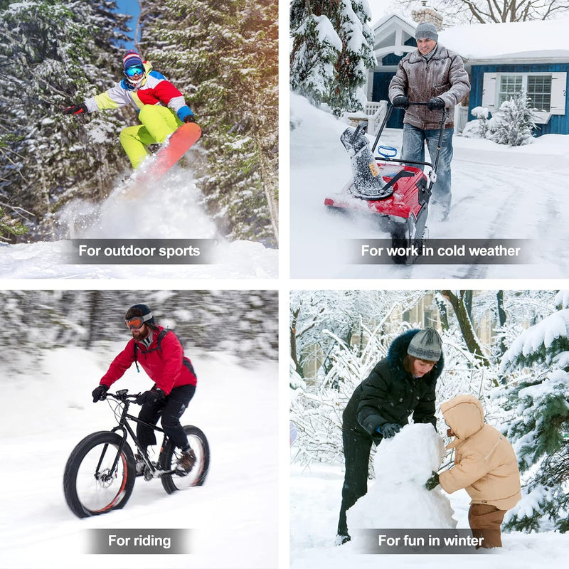 Load image into Gallery viewer, SNOW DERR Heated Gloves for Men Rechargeable Waterproof Winter,Machine Washable Electric Heating Ski Glove for Hiking Motorcycling Camping Fishing Cold Weather Hand Warmers
