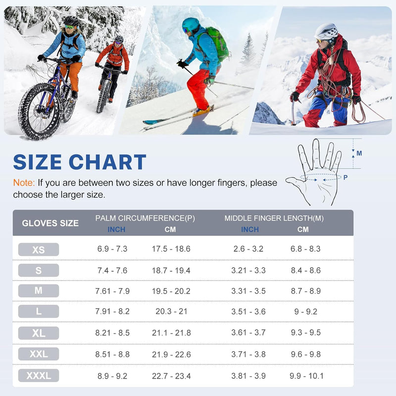 Load image into Gallery viewer, SNOW DEER Heated Motorcycle Gloves for Men Women，Touchscreen 7.4V 3000mAh Rechargeable Battery Electric Gloves for Cycling Riding Snowmobile Skiing
