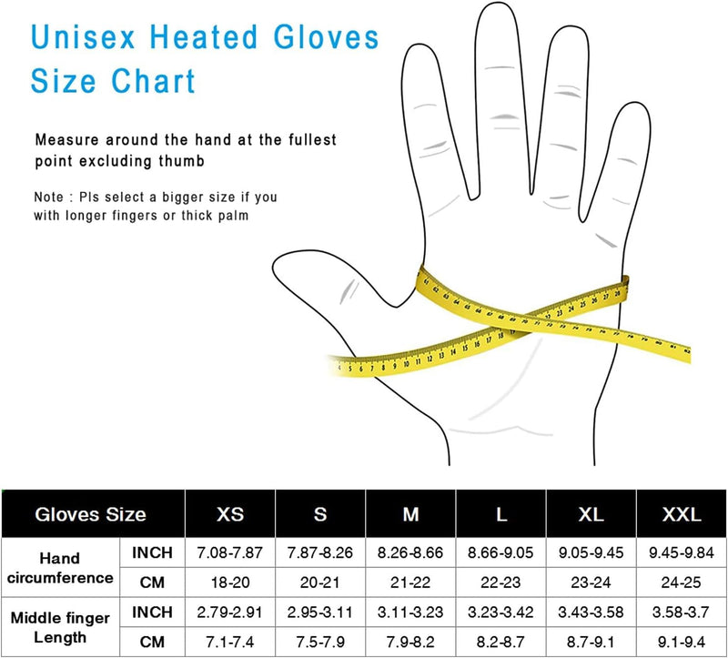 Load image into Gallery viewer, SNOW DEER Heated Glove Liners Men Women,Rechargeable Battery Heated Motorcycle Ski Snow Warmer Gloves
