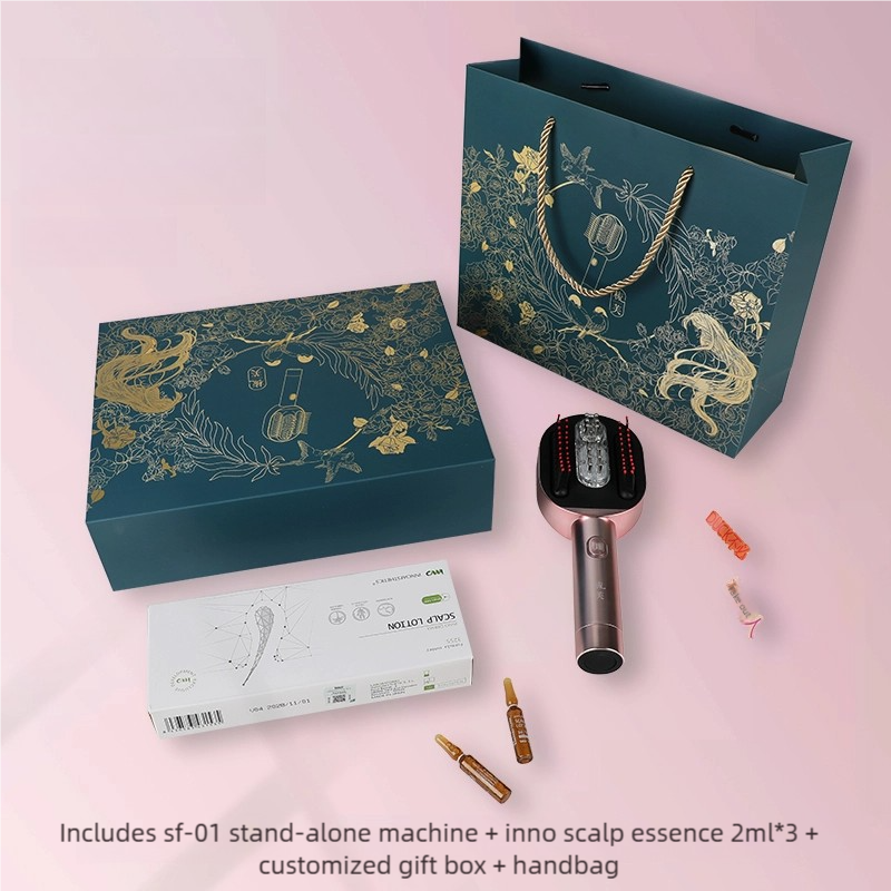 Load image into Gallery viewer, Red Light Scalp Massager Comb | 3 Modes, Waterproof, Rechargeable | Relaxation &amp; Scalp Care Tool
