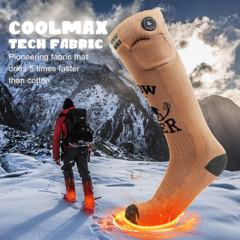 Load image into Gallery viewer, SNOW DEER Hunting Heated Socks with App Control for Men Women, Rechargeable Electric Heating Warm Sock for Motorcycle Hunting Ski Hiking Cold Winter Work Washable
