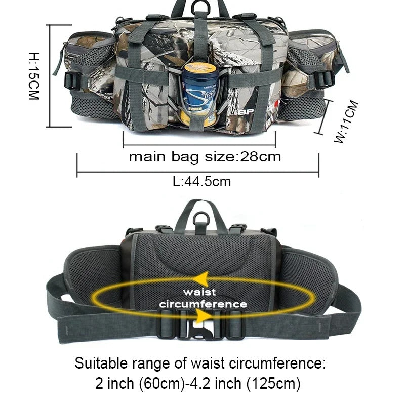 Load image into Gallery viewer, Portable Outdoor Sports Waist Pack 5L Waterproof Hiking Shoulder Bag Cycle Camping Travel Men Women Unisex Waterproof Waist Bag
