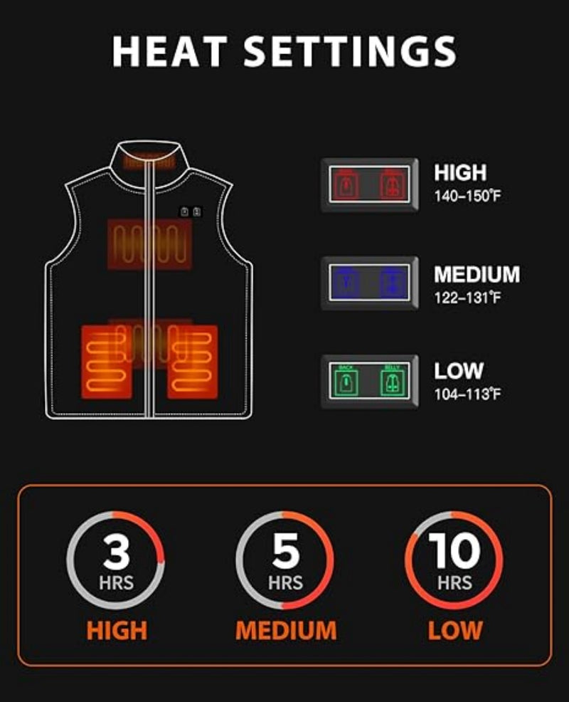 Load image into Gallery viewer, SNOW DEER Heated Vest for Men, Electric Rechargeable Vest with Carbon Fiber Heating, Waterproof, Ideal for Winter Activities
