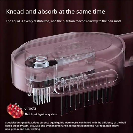 Red Light Scalp Massager Comb | 3 Modes, Waterproof, Rechargeable | Relaxation & Scalp Care Tool