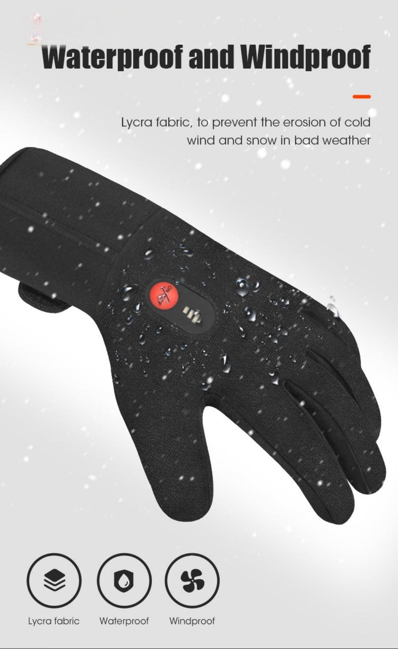 Load image into Gallery viewer, SNOW DEER Heated Gloves for Men Women, Touchscreen, Waterproof, Outdoor &amp; Indoor Hand Warmers for Climbing,Motorcycling,Skiing
