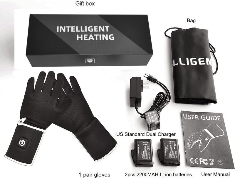 Load image into Gallery viewer, SNOW DEER Heated Glove Liners Men Women,Rechargeable Battery Heated Motorcycle Ski Snow Warmer Gloves
