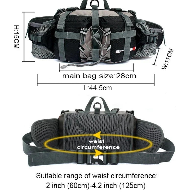 Load image into Gallery viewer, Portable Outdoor Sports Waist Pack 5L Waterproof Hiking Shoulder Bag Cycle Camping Travel Men Women Unisex Waterproof Waist Bag
