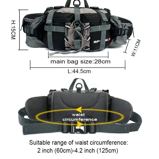 Portable Outdoor Sports Waist Pack 5L Waterproof Hiking Shoulder Bag Cycle Camping Travel Men Women Unisex Waterproof Waist Bag