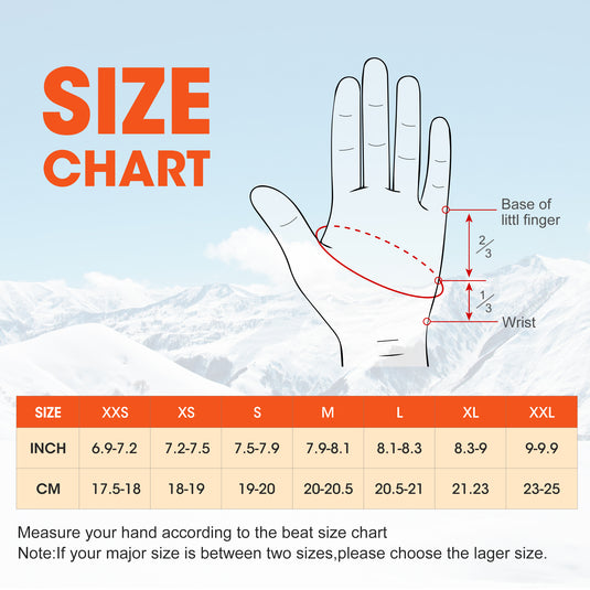 SNOW DEER Rechargeable Heated Gloves for Men & Women | 4400mAh Large Battery | 3-Level Temp Control, Touchscreen & Waterproof | Warm for Skiing, Cycling, Hiking, Winter Outdoor Activities