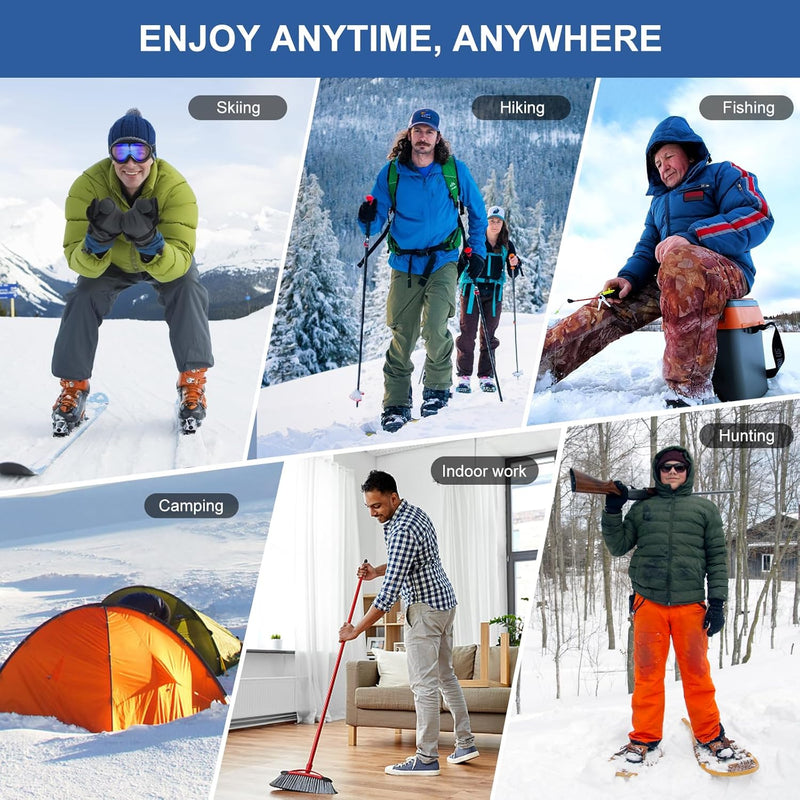 Load image into Gallery viewer, Snow Deer Heated Socks for Men Women with APP Control Rechargeable Electric Heating Socks Washable Foot Warmer for Winter Hunting Skiing Fishing Climbing Hiking 2200mAh Battery
