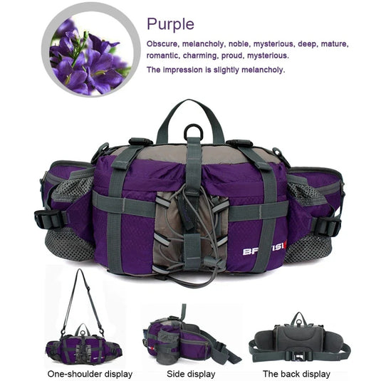 Portable Outdoor Sports Waist Pack 5L Waterproof Hiking Shoulder Bag Cycle Camping Travel Men Women Unisex Waterproof Waist Bag