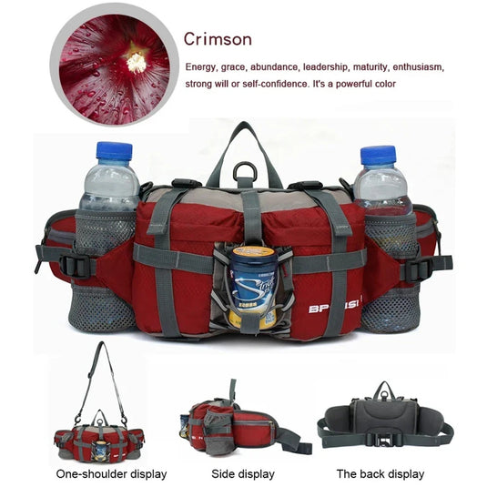 Portable Outdoor Sports Waist Pack 5L Waterproof Hiking Shoulder Bag Cycle Camping Travel Men Women Unisex Waterproof Waist Bag