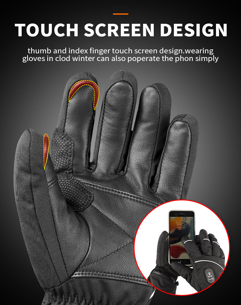 Load image into Gallery viewer, SNOW DEER Upgraded Heated Gloves Men Women,Ski Motorcycle Electric Battery Mittens Gloves

