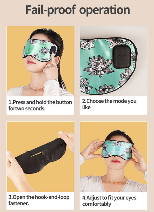 Silk Massage Heating Eye Mask Vibration