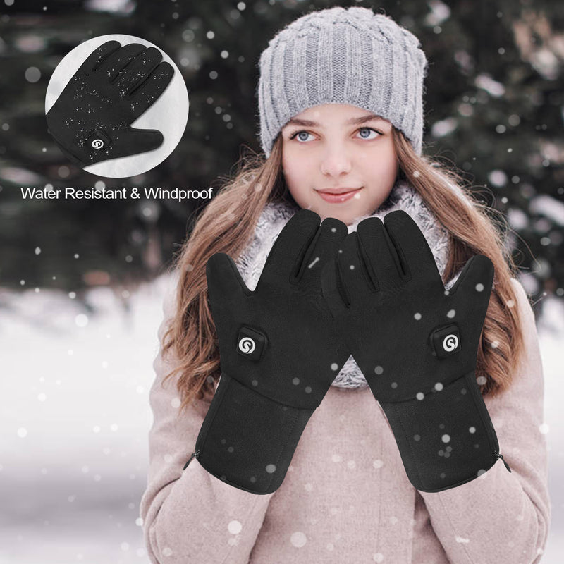 Load image into Gallery viewer, Snow Deer Heated Glove for Men Women, Rechargeable Battery Electric Savior Heated Gloves, Winter Warm Glove for Arthritis Raynaud, Gloves Riding Ski Snowboarding Hiking Cycling Hand Warmers
