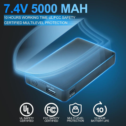 SNOW DEER Heated Jacket for Men with Battery Pack Included - Windproof Heated Coats for Men with Smart Temperature Control