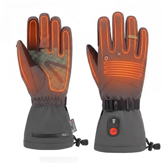 SNOW DEER Heated Fishing Gloves for Men Women, 10s Fast Heating Gloves with 3M Thinsulate Insulation, 3 Temperature Settings Waterproof Touchscreen Gloves for Winter Outdoor Fishing Hunting Hiking
