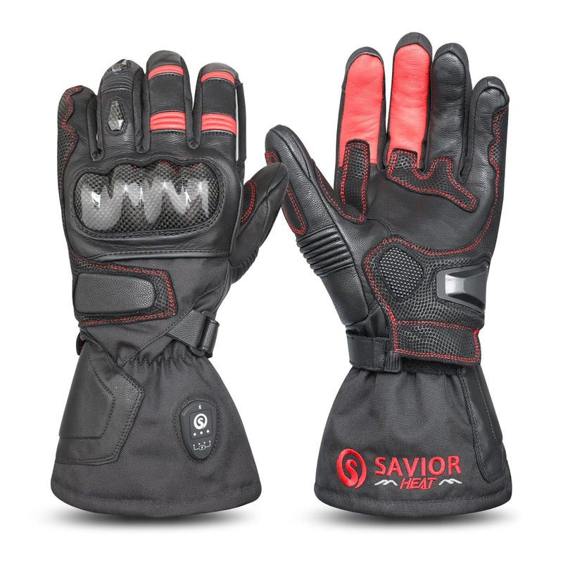 Load image into Gallery viewer, Snow Deer Bluetooth  Battery Heated Motorcycle Gloves
