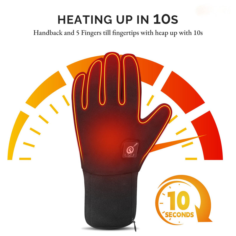 Load image into Gallery viewer, Snow Deer Heated Glove for Men Women, Rechargeable Battery Electric Savior Heated Gloves, Winter Warm Glove for Arthritis Raynaud, Gloves Riding Ski Snowboarding Hiking Cycling Hand Warmers
