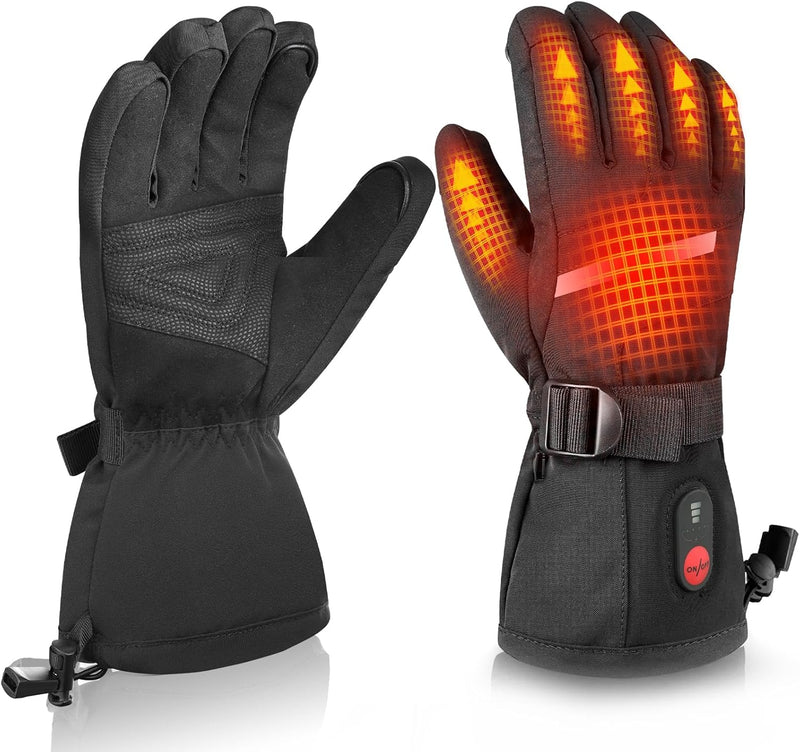 Load image into Gallery viewer, SNOW DEERHeated Gloves - Unisex Winter Ski Gloves with Rechargeable Electric Heating for Skiing, Snowboarding, Snow Hiking, Hunting &amp; Outdoor Activities
