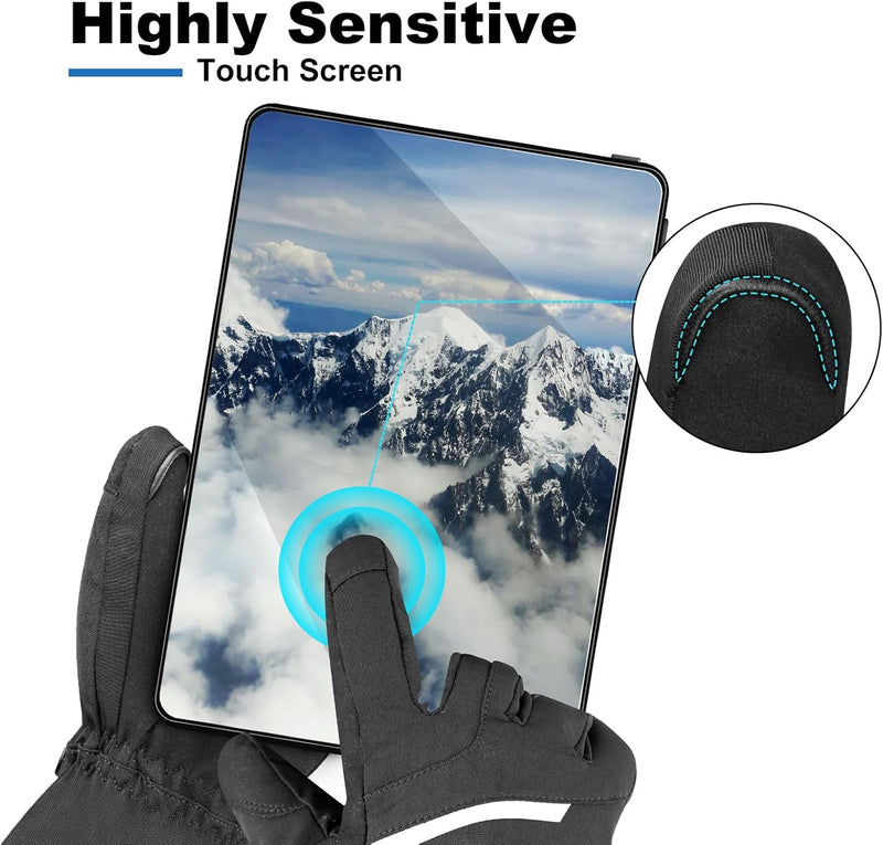 Load image into Gallery viewer, SNOW DEERHeated Gloves - Unisex Winter Ski Gloves with Rechargeable Electric Heating for Skiing, Snowboarding, Snow Hiking, Hunting &amp; Outdoor Activities
