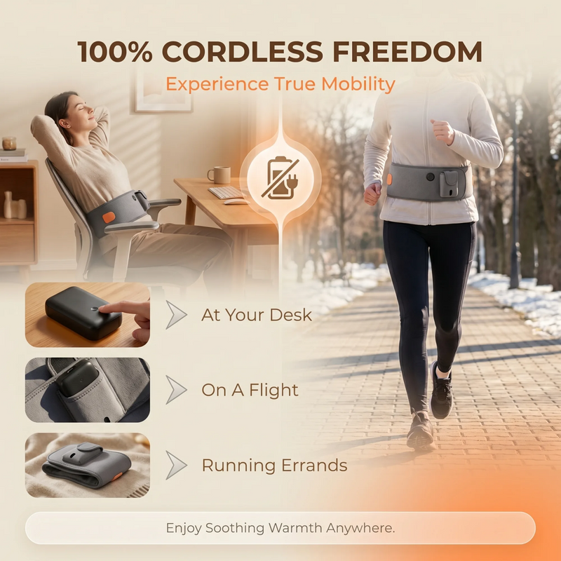 Load image into Gallery viewer, SNOW DEER Lumbar Support Belt with Soothing Warmth, Upgraded Heated Waist Belt with Graphene Heating, 10000mAh Cordless Heated Lumbar Support Wrap with 4 Heat Settings for Daily Comfort, Office, Home
