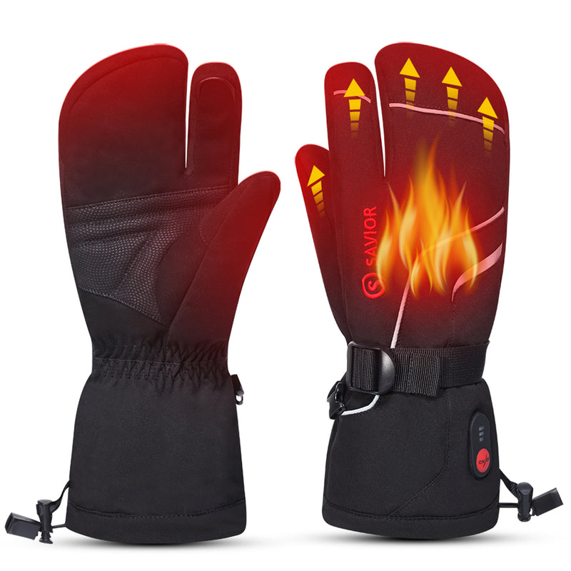 Load image into Gallery viewer, Snow Deer Heated Gloves, Unisex Rechargeable Battery Powered Electric Heating Glove for Winter Outdoor Working Snow Ski Snowboarding Hunting Snowmobiling Motorcycle Riding
