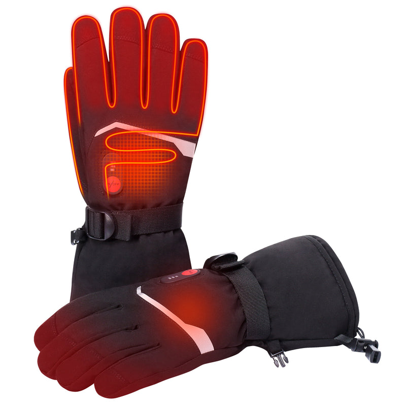 Load image into Gallery viewer, Snow Deer Heated Gloves, Unisex Rechargeable Battery Powered Electric Heating Glove for Winter Outdoor Working Snow Ski Snowboarding Hunting Snowmobiling Motorcycle Riding
