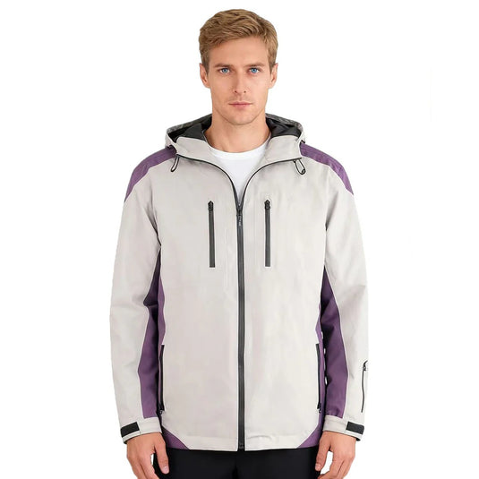 SNOW DEER Heated Ski Jacket – Lightweight, Slim Fit, 3 Heating Zones, Fast Warm-Up, 7.4V 5200mAh Battery