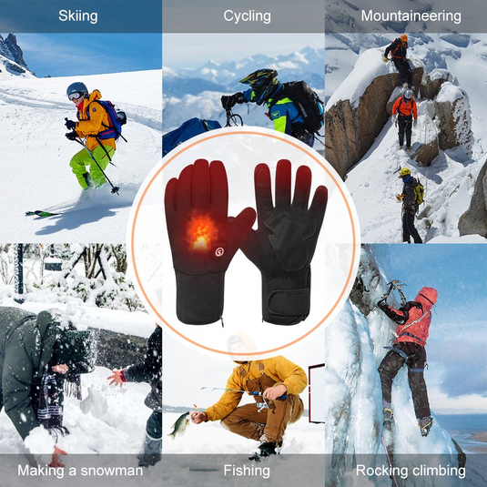 Snow Deer Heated Glove for Men Women, Rechargeable Battery Electric Savior Heated Gloves, Winter Warm Glove for Arthritis Raynaud, Gloves Riding Ski Snowboarding Hiking Cycling Hand Warmers