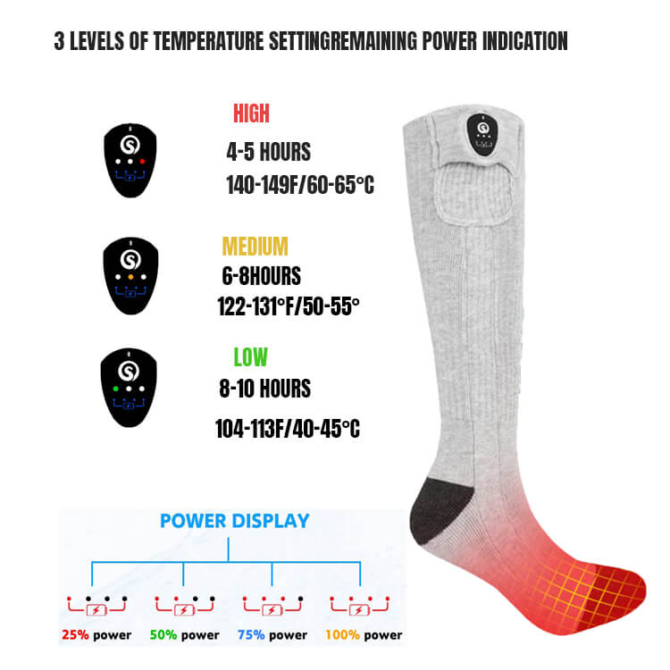 Load image into Gallery viewer, SNOW DEER Bluetooth Heated Socks
