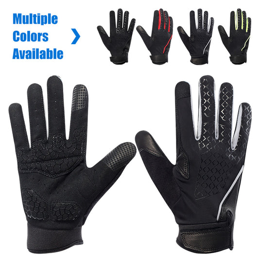 SNOW DEER Workout Gloves, Full Finger Padded Palm Weight Lifting Gym Gloves for Men & Women, Touch Screen Fingertips Washable Grip Gloves