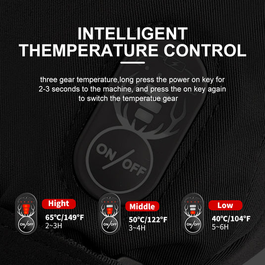 SNOW DEER Upgraded Heated Gloves Men Women,Ski Motorcycle Electric Battery Mittens Gloves