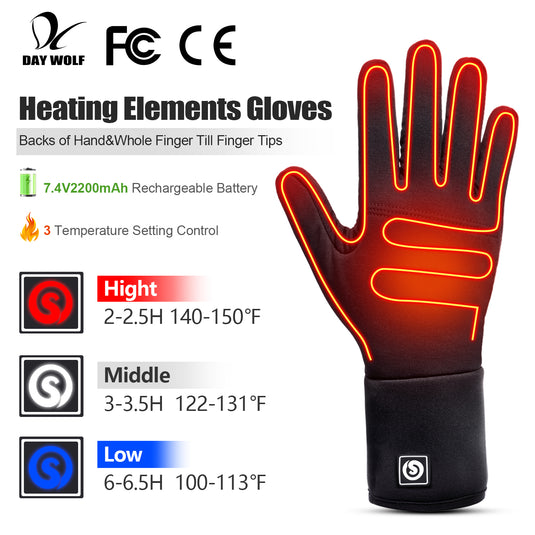 Snow Deer Heated Breathable Thin Glove Liners