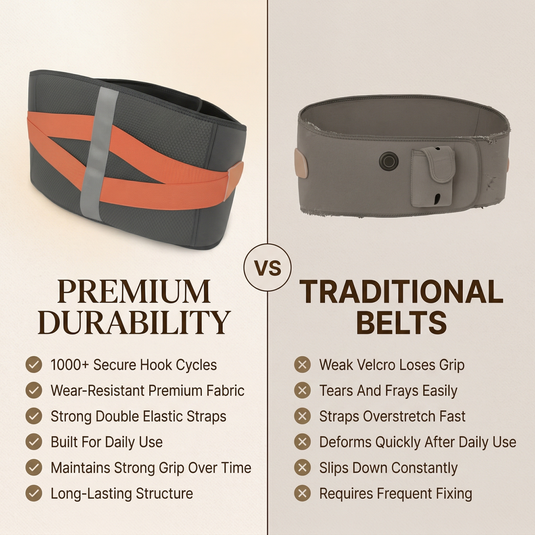 SNOW DEER Lumbar Support Belt with Soothing Warmth, Upgraded Heated Waist Belt with Graphene Heating, 10000mAh Cordless Heated Lumbar Support Wrap with 4 Heat Settings for Daily Comfort, Office, Home