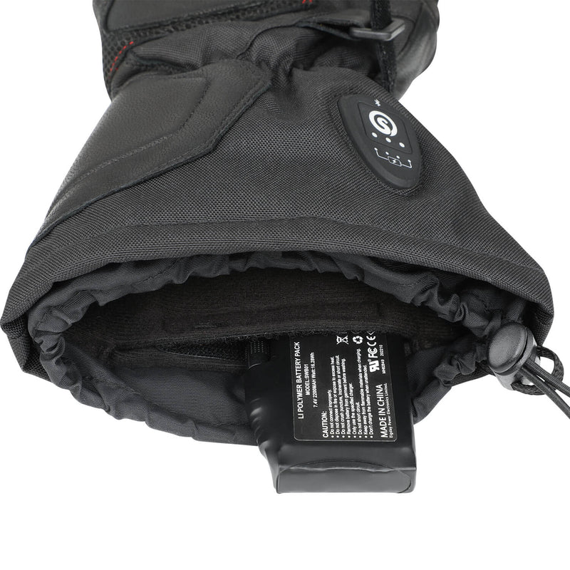 Load image into Gallery viewer, Snow Deer Bluetooth  Battery Heated Motorcycle Gloves
