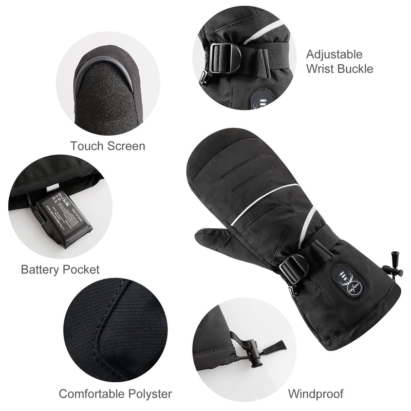 Load image into Gallery viewer, SNOW DEER Heated Gloves for Men Women, Electric Glove Rechargeable Battery Heated Hand for Motorcycle Biking Hunting Arthritis Skiing Working
