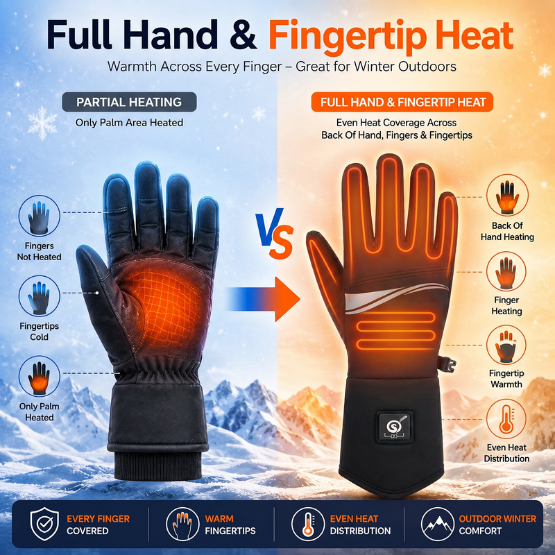 Load image into Gallery viewer, SNOW DEER Heated Glove Liners for Men Women, 7.4V Rechargeable Thin Electric Thermal Gloves for Winter Commute Typing Driving Walking Dog Walking
